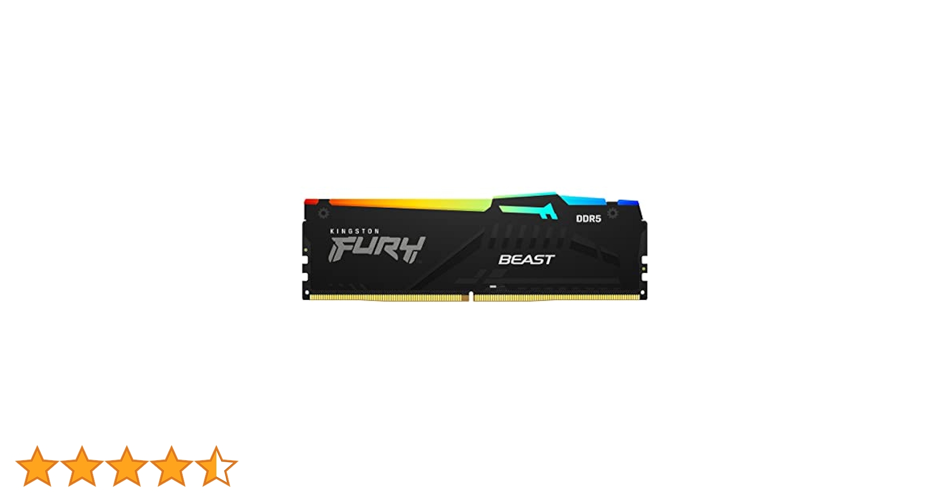 Kingston Fury Beast DDR5 RGB 16GB (2x8GB) 5200MT/s DDR5 CL40